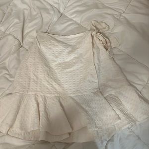White Wrap Skirt